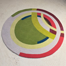 Green Frank Circle – Hand Knotted Pile Rug
