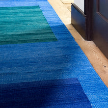 Tonal Blue Green – Flatweave Rug