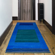 Tonal Blue Green – Flatweave Runner