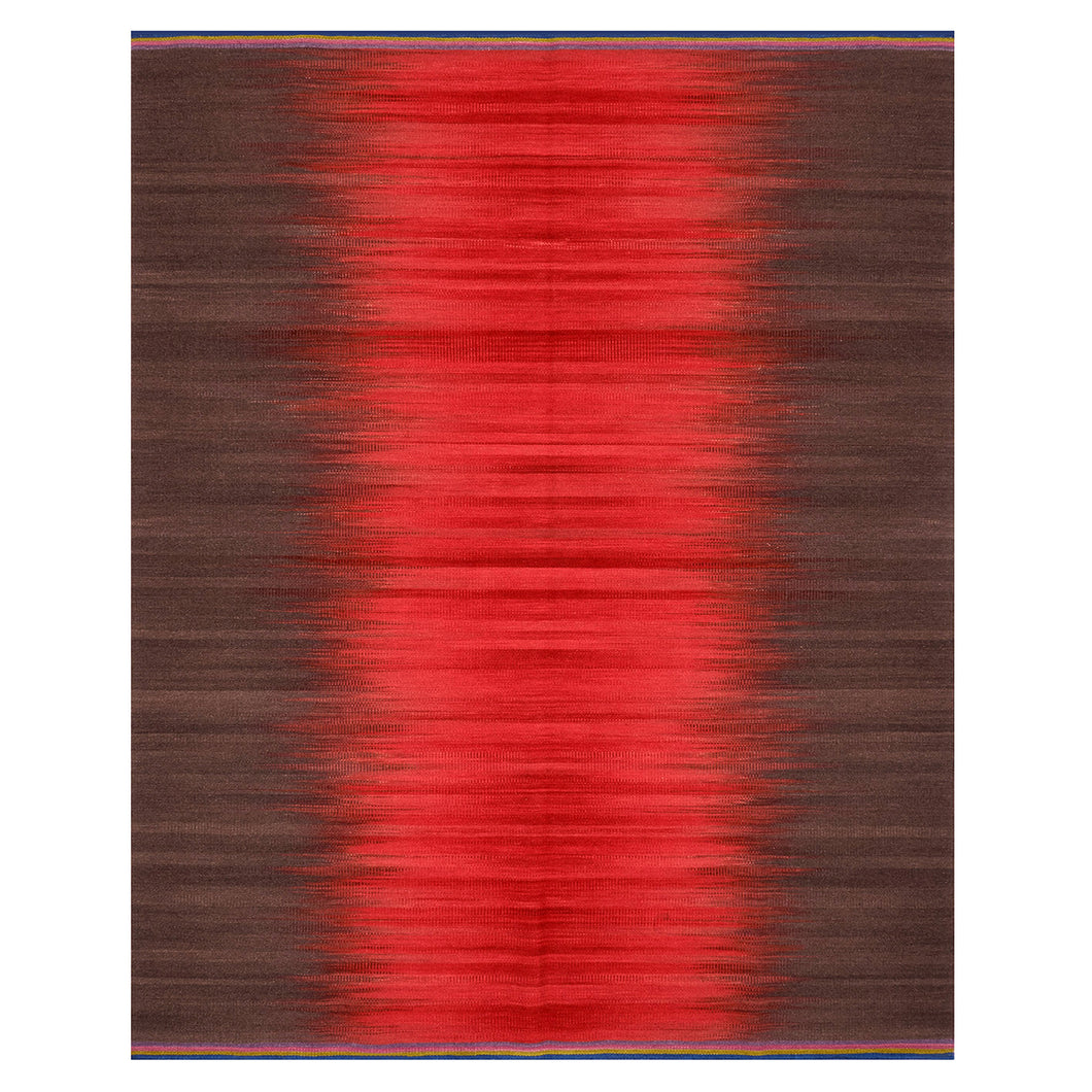 Red Charcoal Gelim – Flatweave Rug
