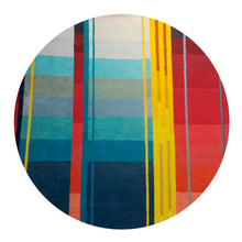 Red Vortex Circle – Hand Knotted Pile Rug