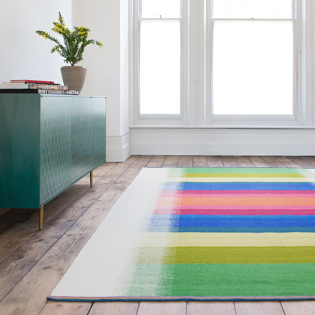 Colour Blur – Flatweave Rug | Ptolemy Mann Rugs – gelim.co